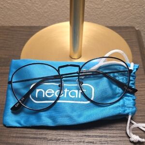 Nectar Black Round Glasses